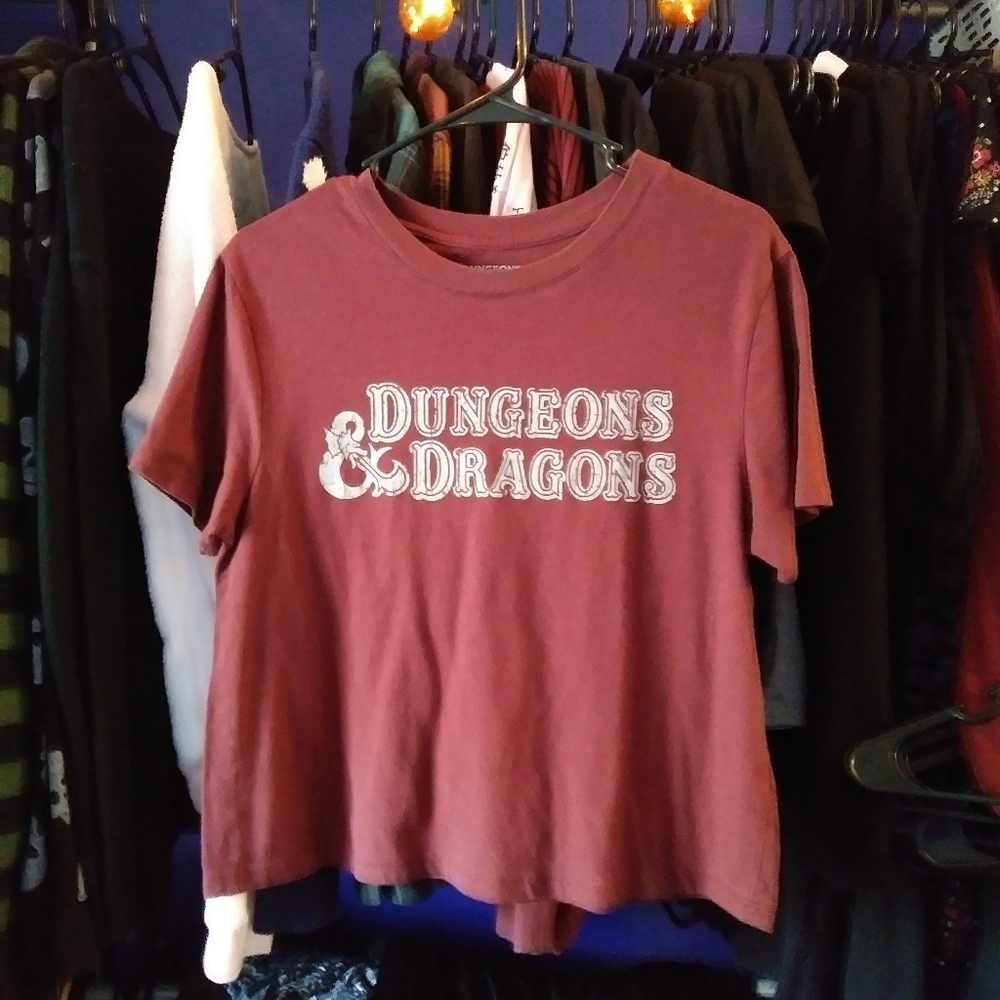 Dungeons & Dragons Maroon Medium T Shirt